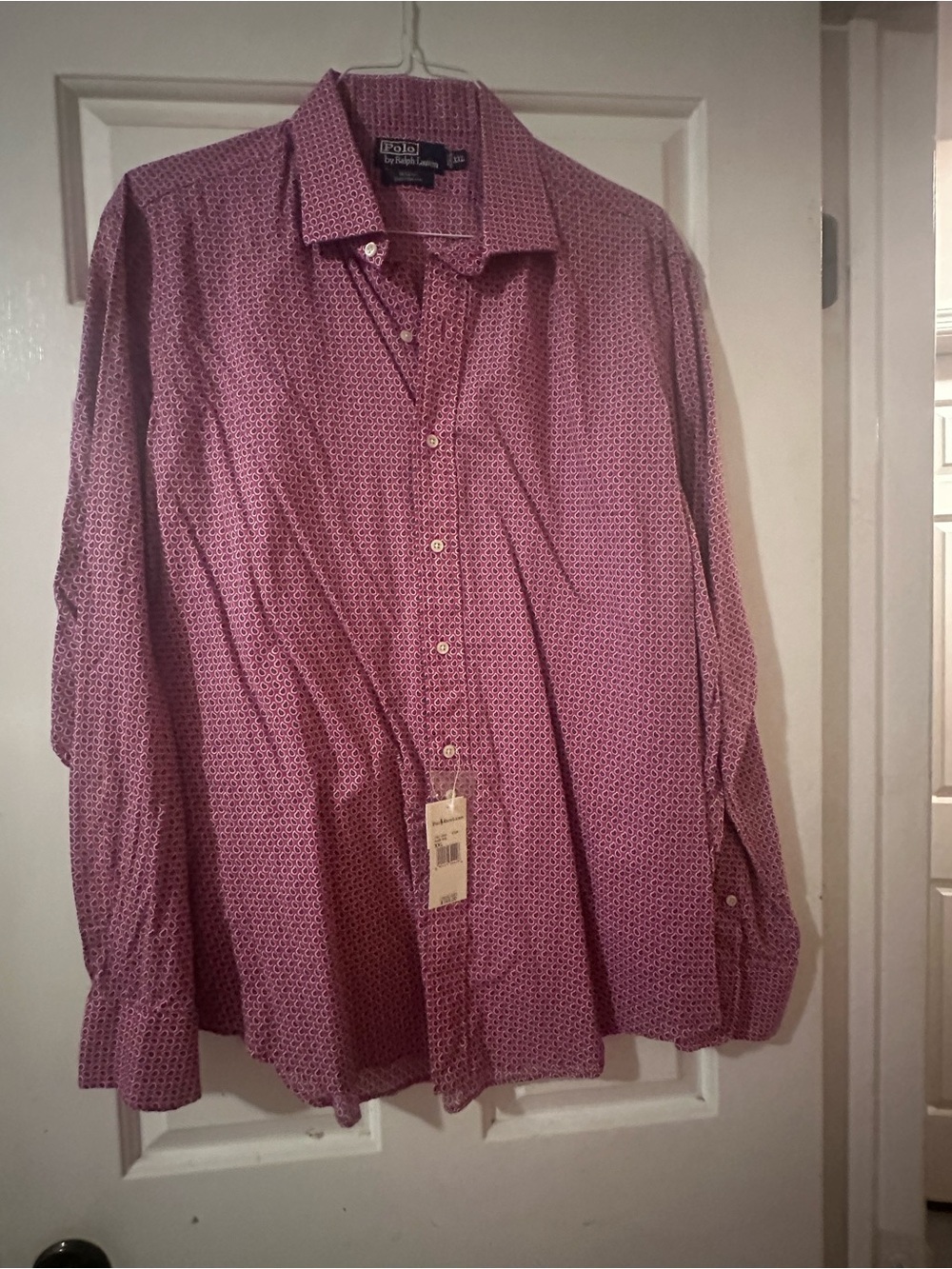 POLO by Ralph Lauren Men’s Redish/Pink Paisley Print Button-Down Shirt NWT